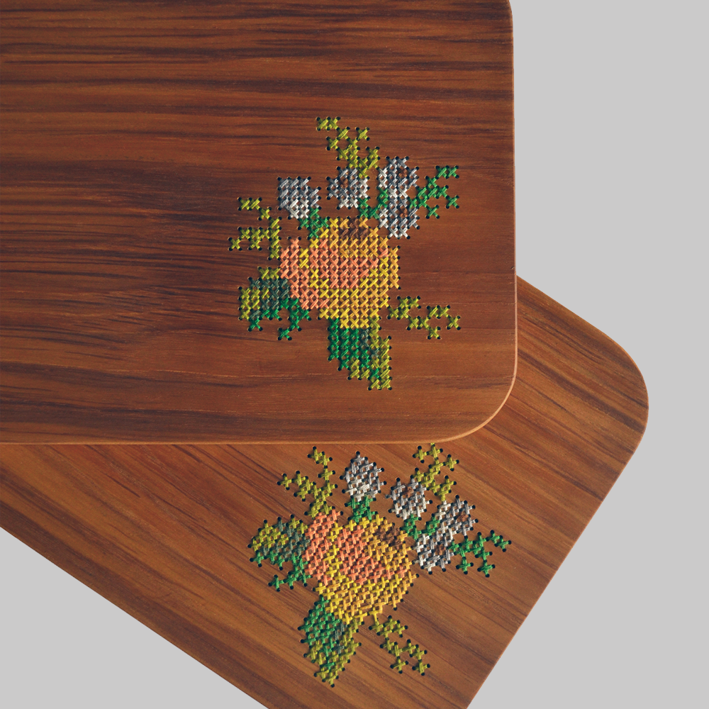 Juego de tablas para servir Flores