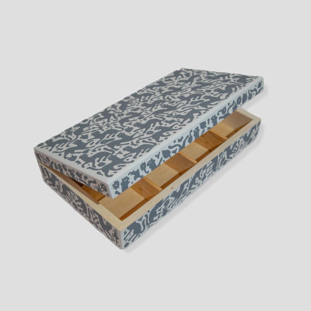 Caja Olinalá Ocelote Gris oscuro 8