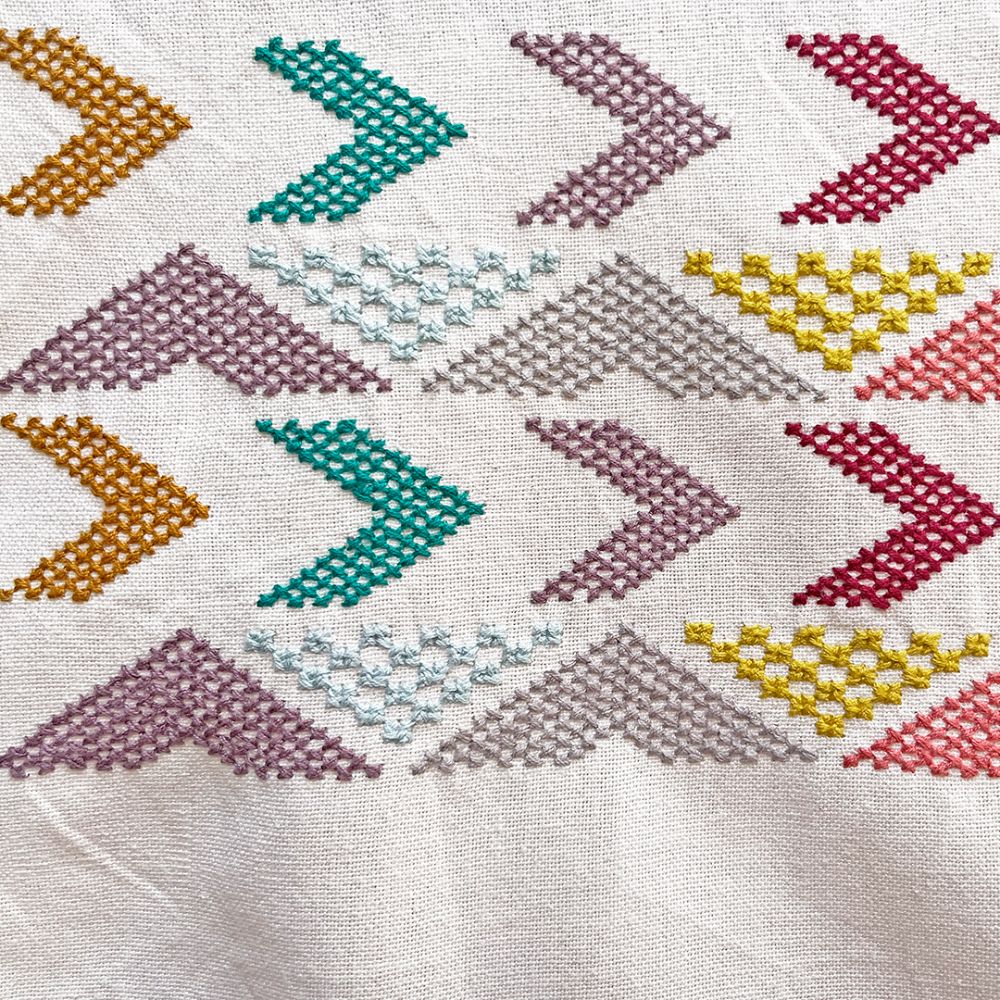 Huipil Flechas multicolor