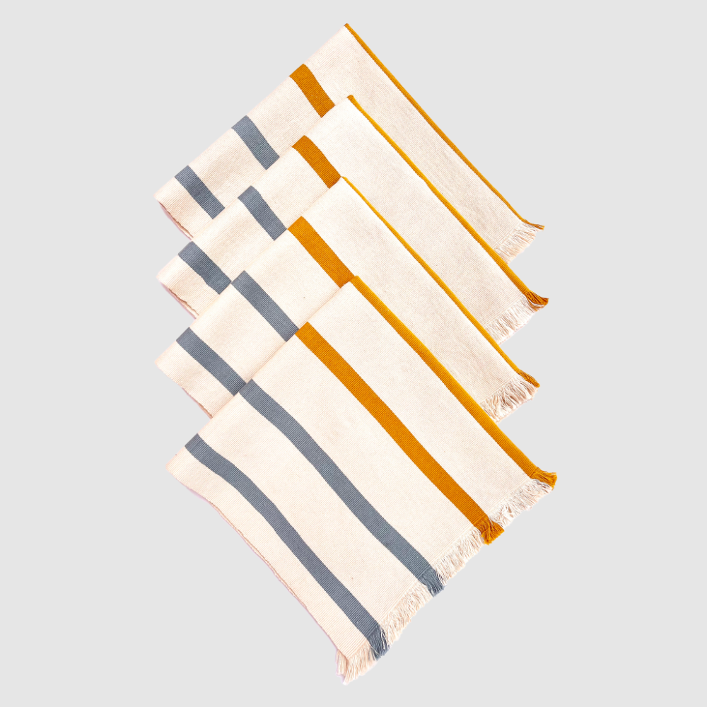 Two-tone woven napkin