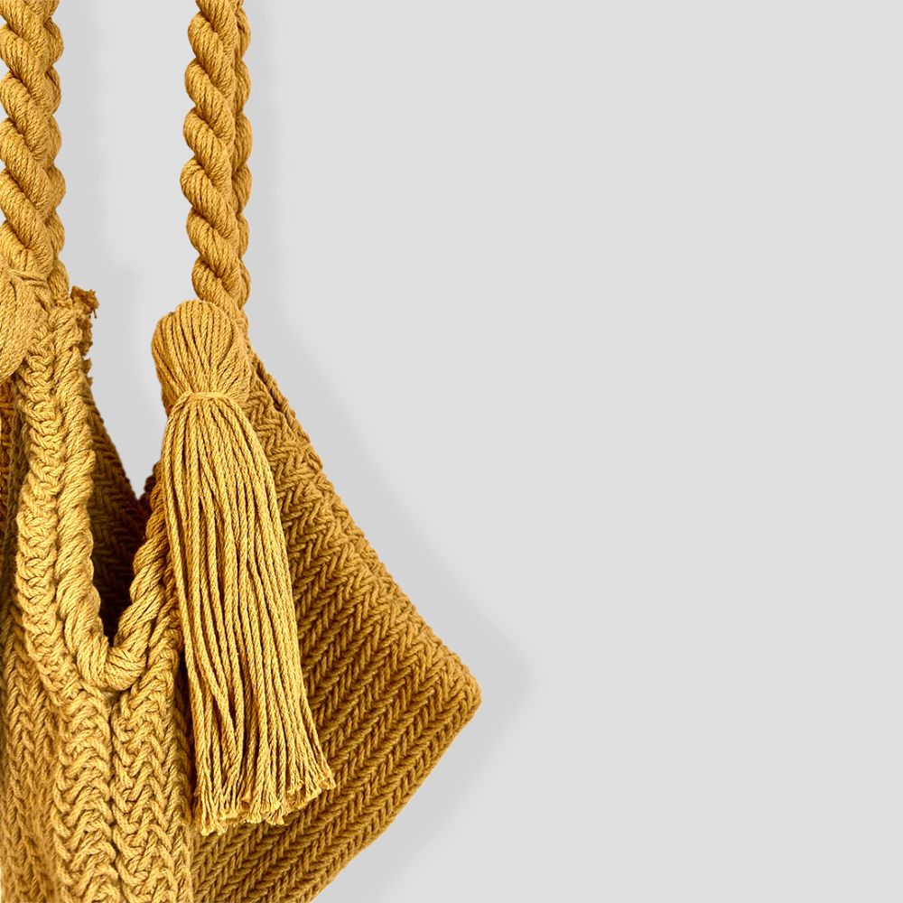 Bolsa urdido mostaza