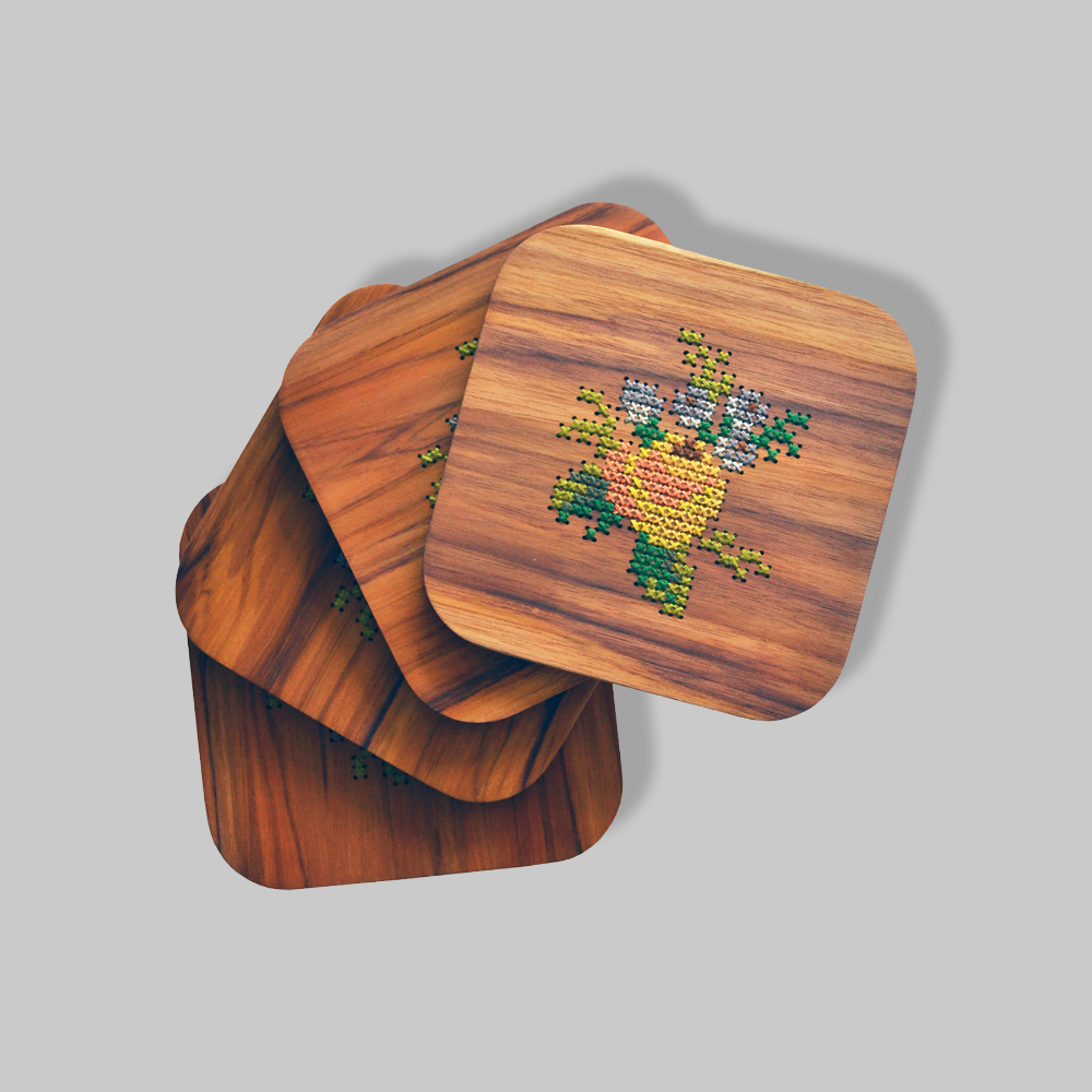 Flower Cup Holder Set