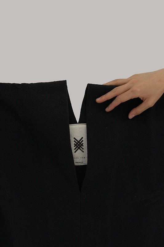 Kaftan Túnica Negra De Algodón