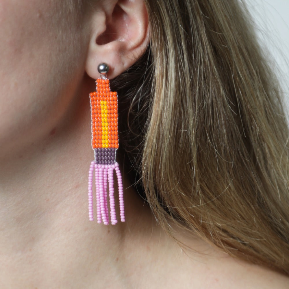 cylinder earrings