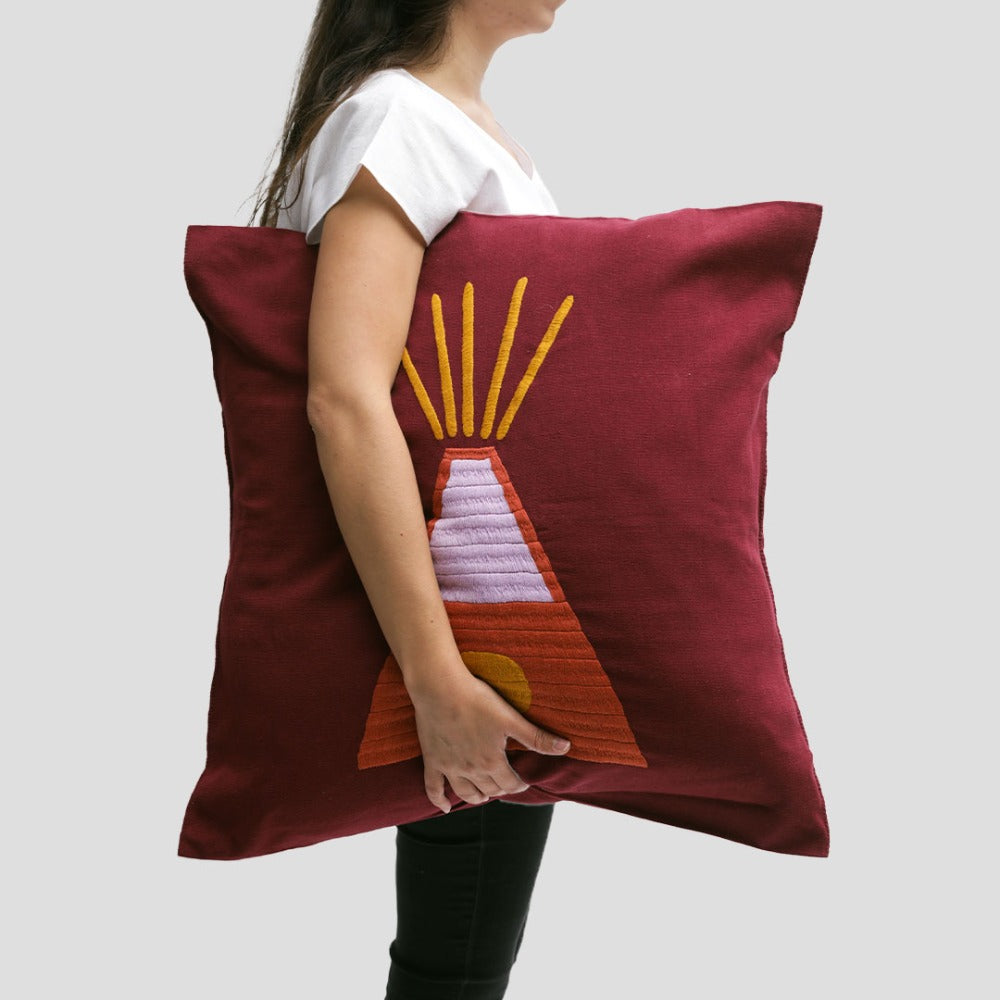 Funda volcán guinda