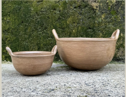 Cazuela barro bruñido ch