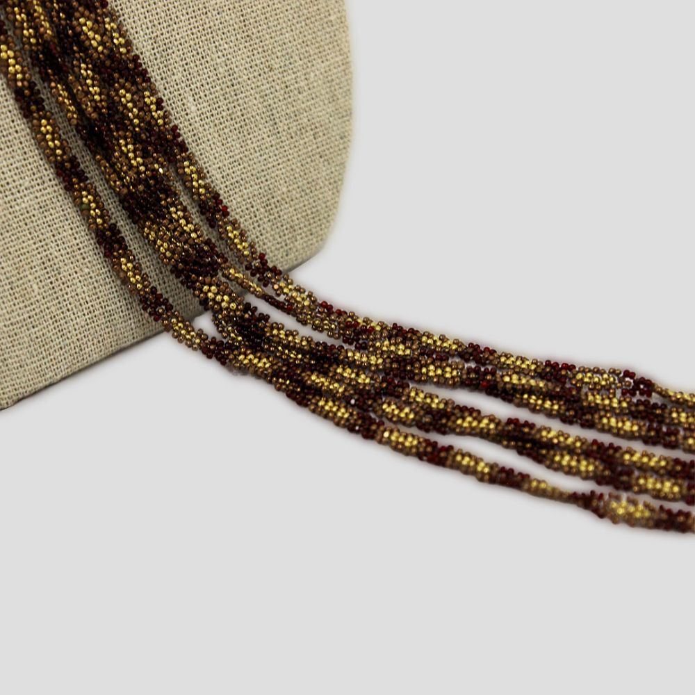 Gold-copper bowtie necklace