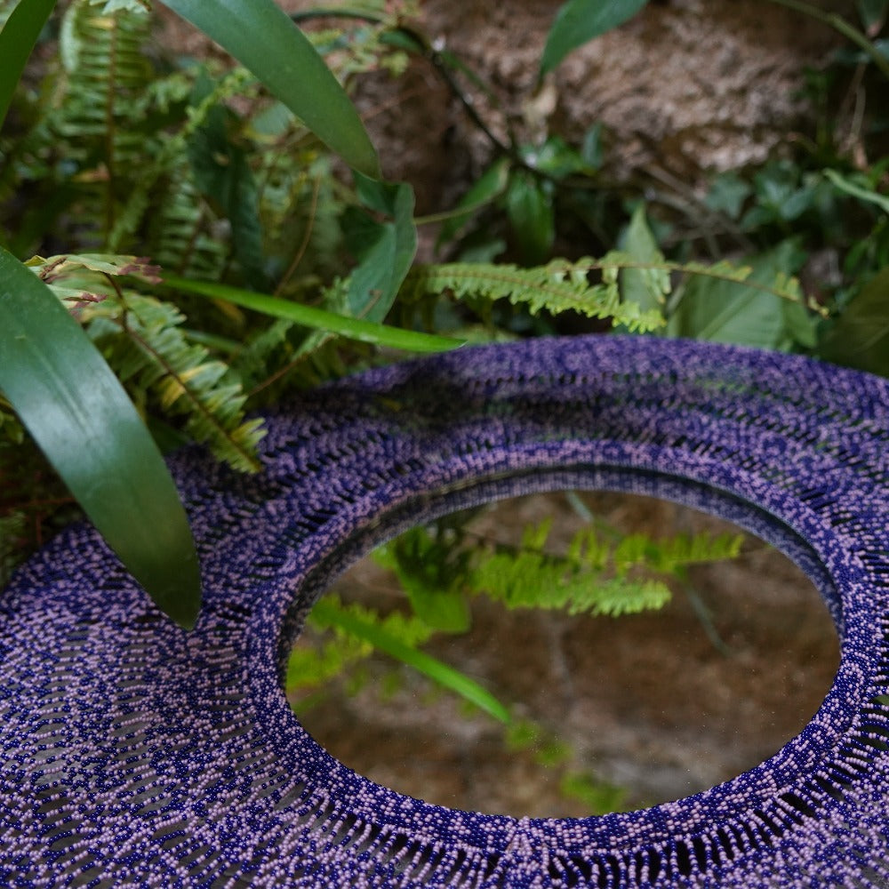 flower waterfall mirror
