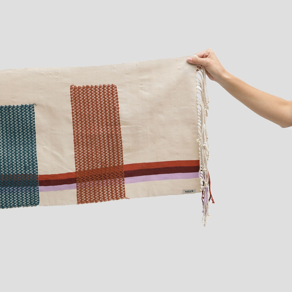 Pie de cama zigzag