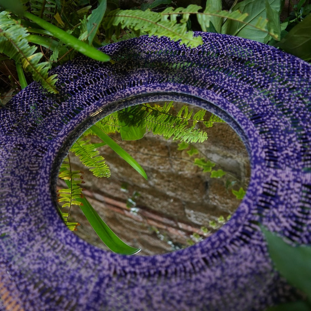 flower waterfall mirror
