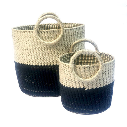 Canasta Grande Mitad Cuero