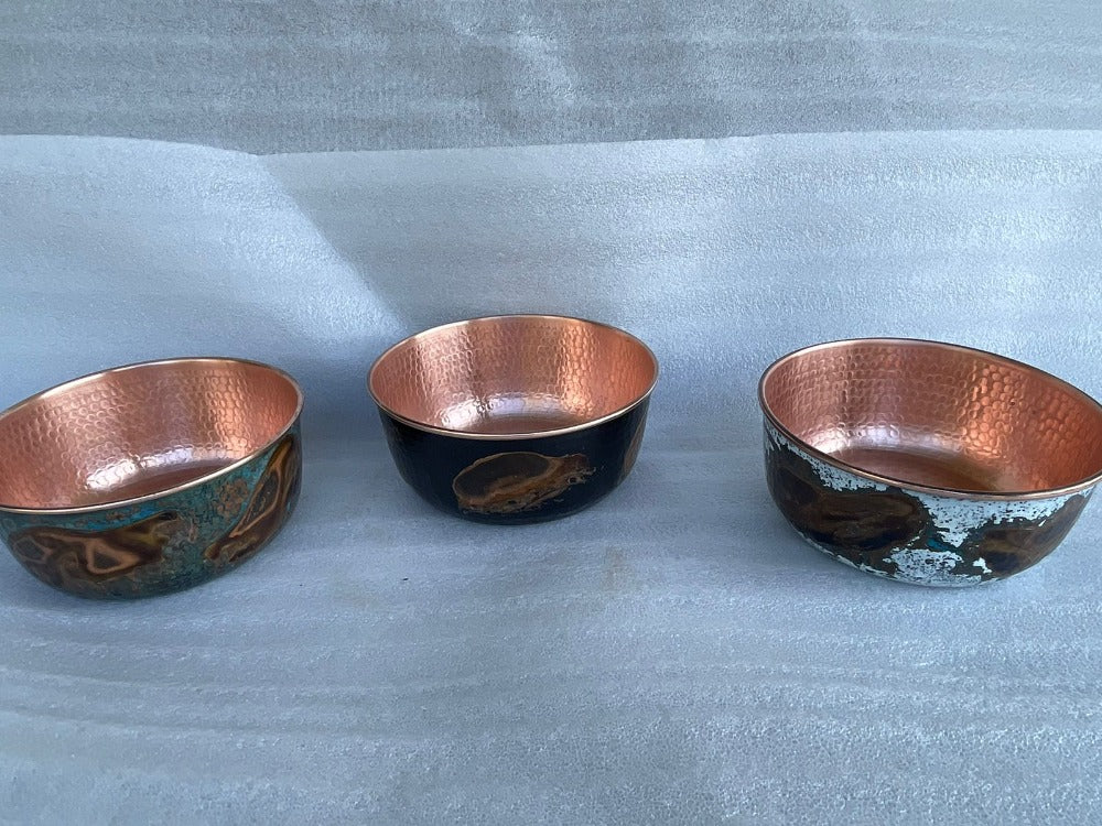 Plato bowl con patina (18 cm diametro )