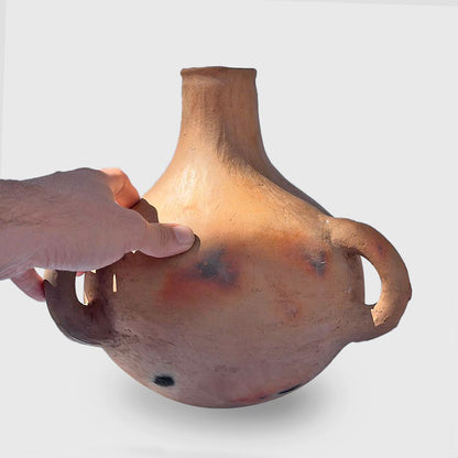 Vase with 3 ears and narrow mouth