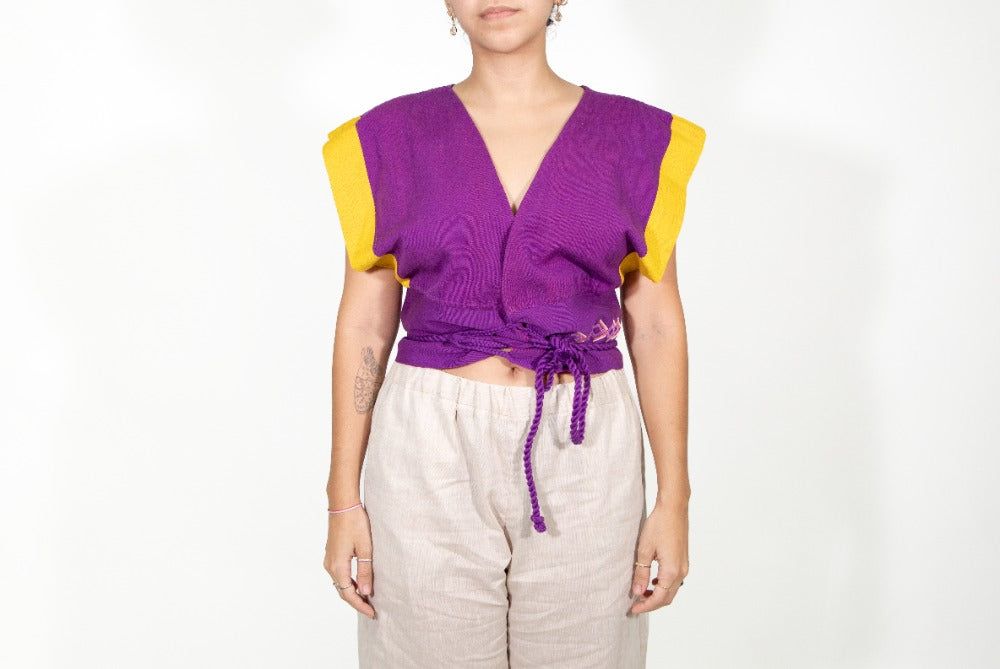 Blusa Geométrica Uva