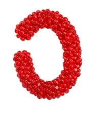 Earcuff martha rojo cereza