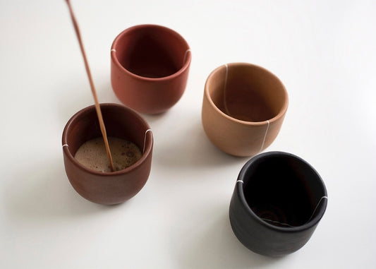 ORO CACAO - Set de4 Tazas beige