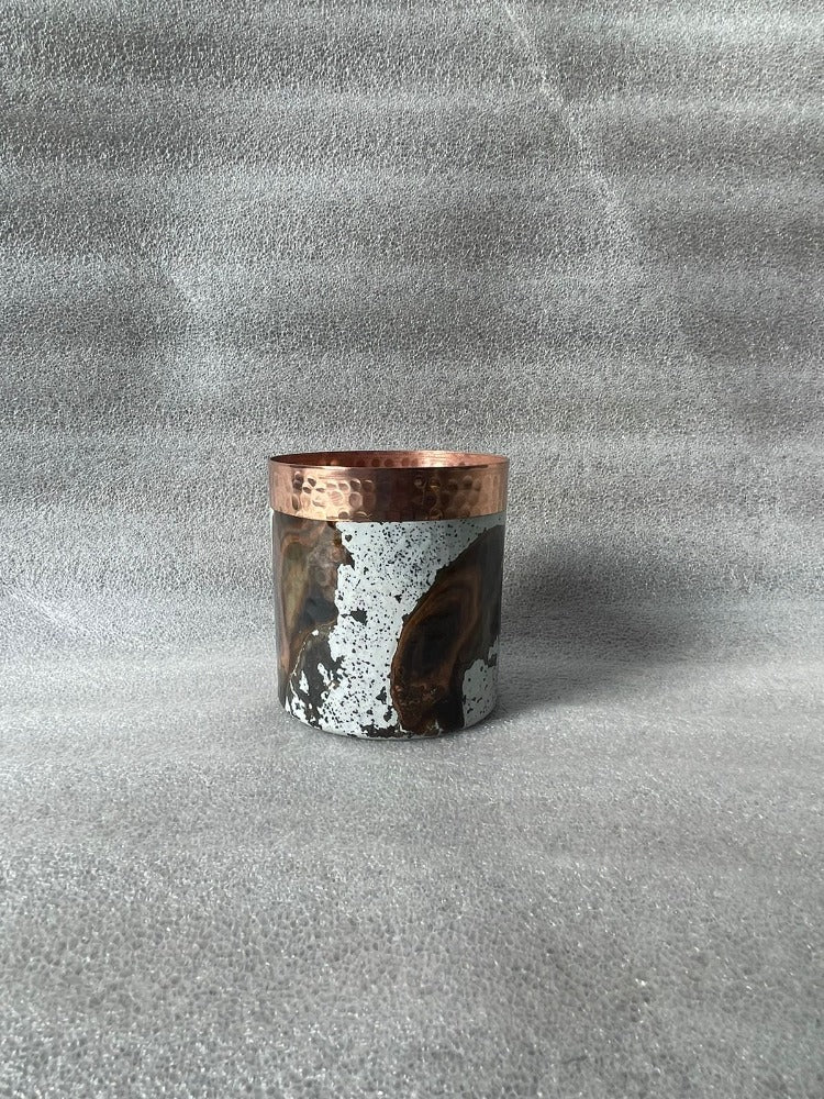 Vaso 350 ml con patina