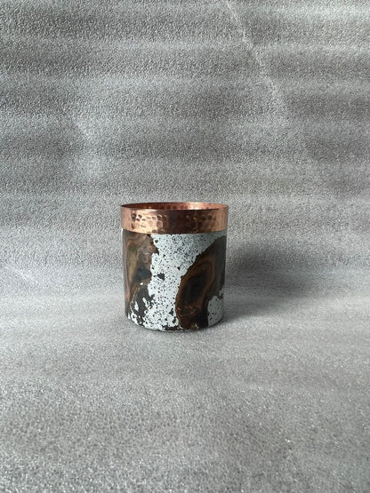Vaso 350 ml con patina