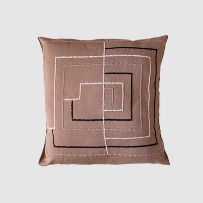 Labyrinth set (brown cushion)