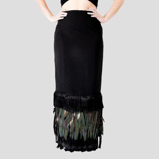 feathered skirt
