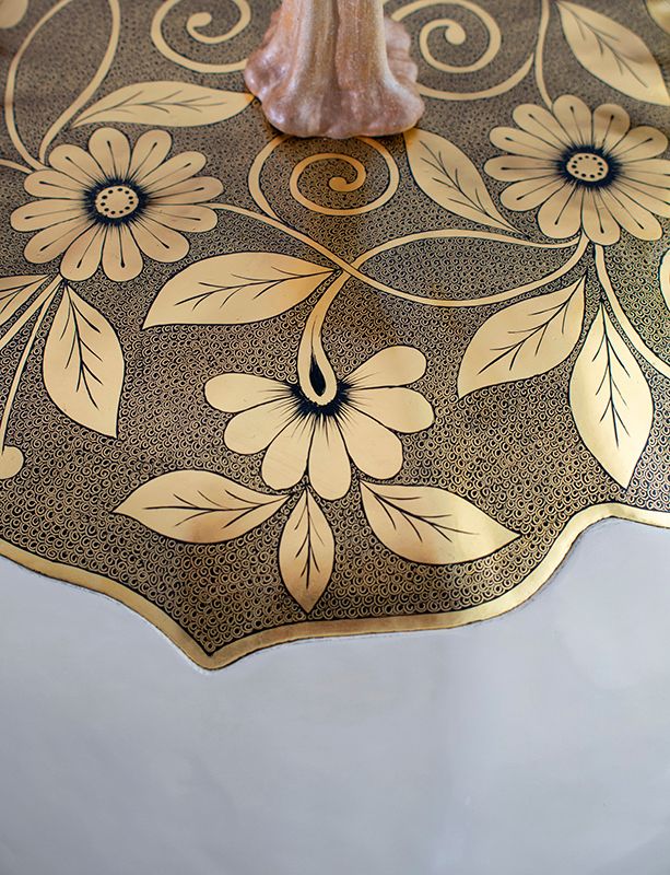 Guaje Extra Grande Estofado Con Hoja De Oro Beige