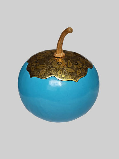 Guaje Estofado Con Hoja De Oro Azul Celeste